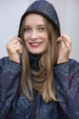 Softshell kabátek jarní - mandaly celopotisk